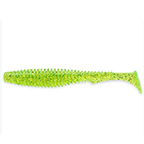 Nstraha U-Shad 4" FishUP, Flo Chartreuse/Green