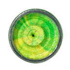 Cesto PowerBait Natural Glitter Trout Bait, Fluorescent Green/Yellow with Glitter
