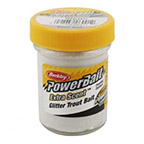 Cesto PowerBait Natural Glitter Trout Bait, Biele